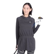 オドロ（ODLO）（レディース）ゴルフウェア アウター 保温 軽い やわらかい Hoody midlayer MILLE プルオーバー 312921-15015