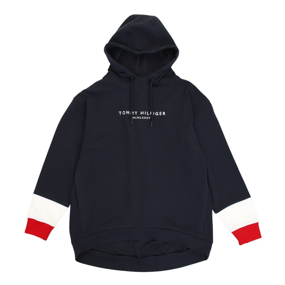  TOMMY ロゴ フーディ THLA109-NVY