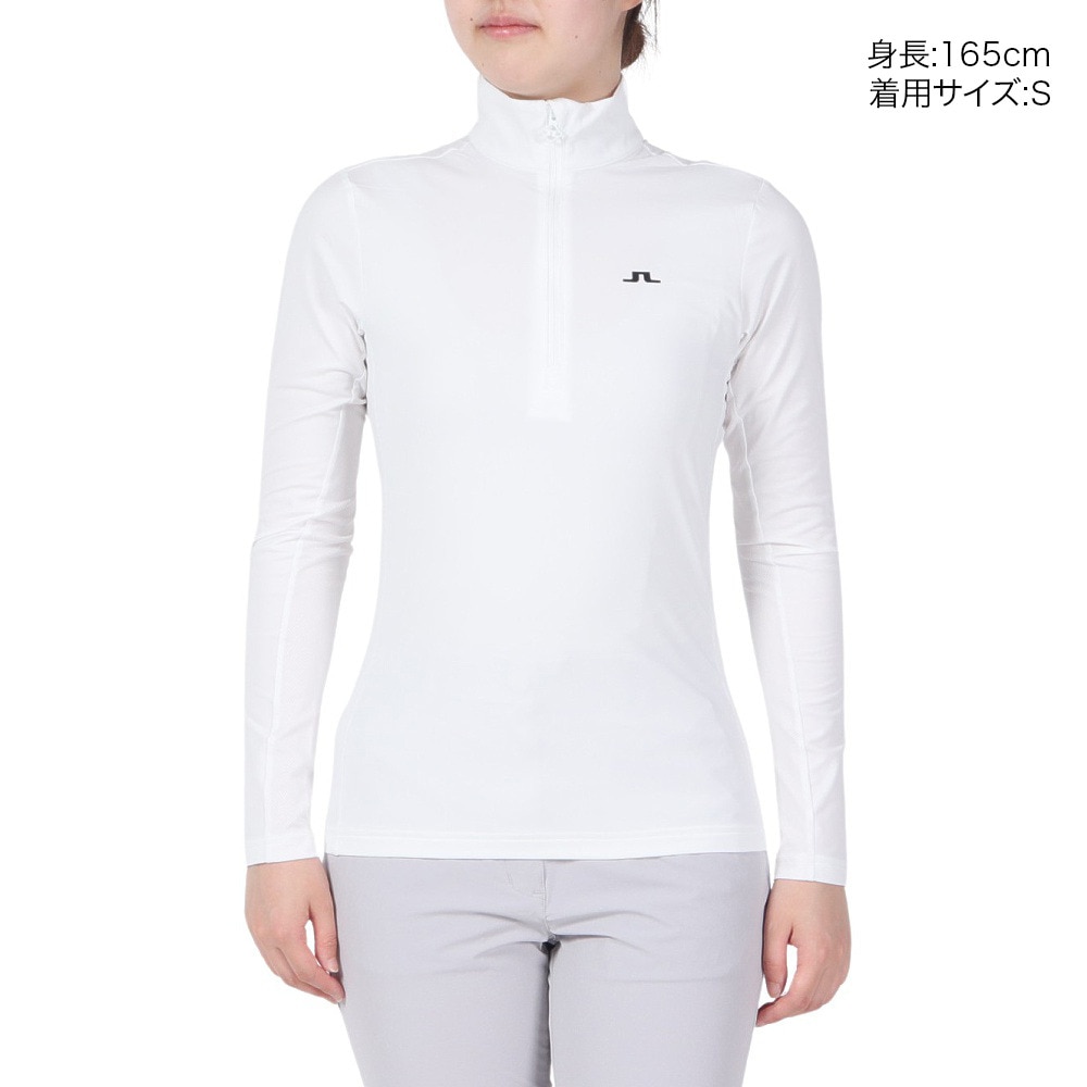 J.LINDEBERG（レディース）ゴルフウェア 吸汗 速乾 Lauryn ハーフジップ Mid プルオーバージャケット 072-38310-004