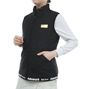(レディース)ゴルフウェア フリースコンビリバーシブルベスト ADLA375-BLK