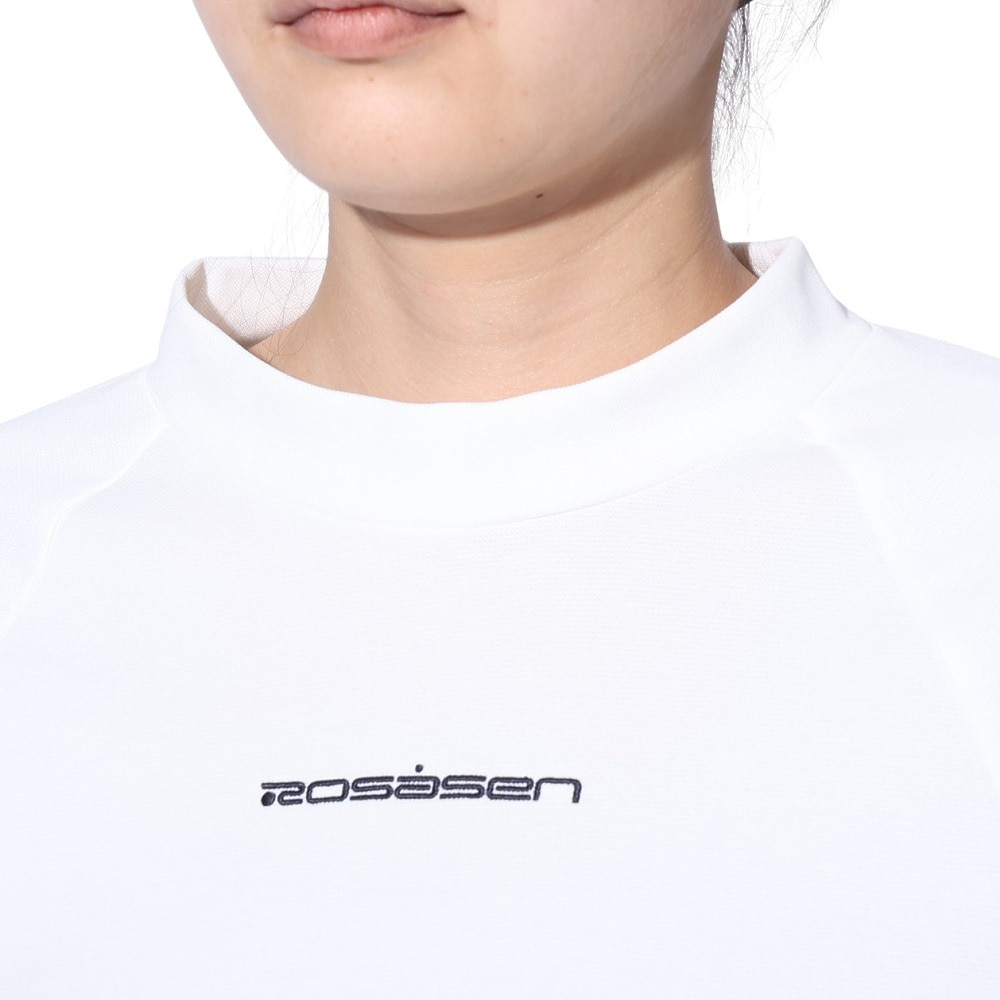 ROSASEN（レディース）ゴルフウェア アウター カノコ裏パイル×タフタ 長袖 プルオーバー 045-31311-005