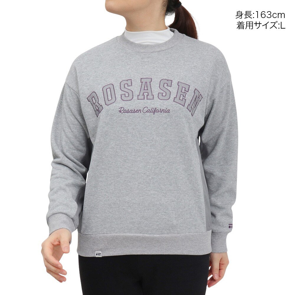 ROSASEN（レディース）ゴルフウェア アウター 吸水速乾 A-Line 裏毛プルオーバー 048-31311-013