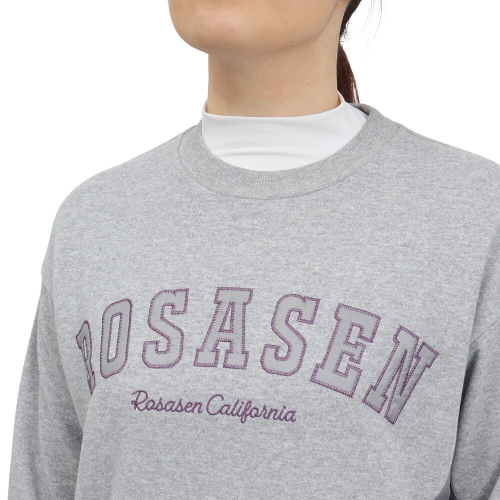 ROSASEN（レディース）ゴルフウェア アウター 吸水速乾 A-Line 裏毛プルオーバー 048-31311-013
