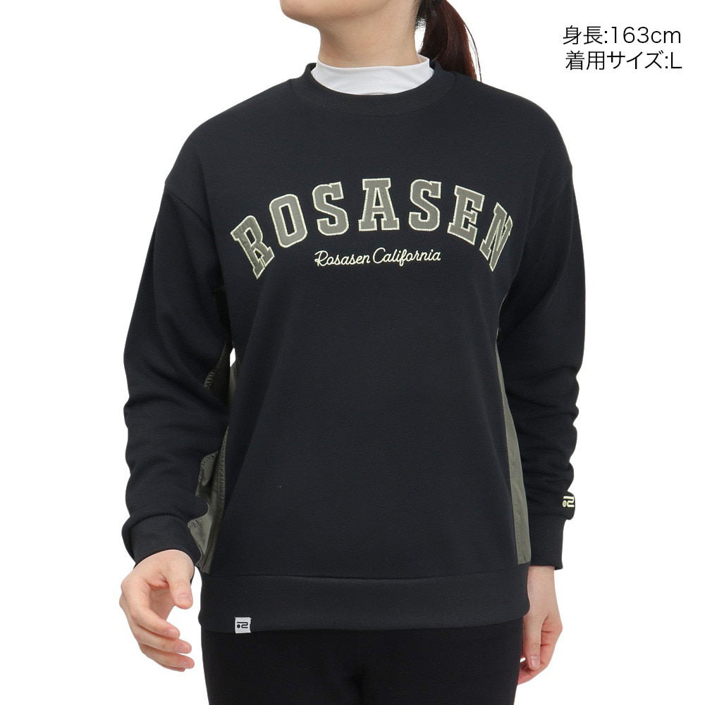 ROSASEN（レディース）ゴルフウェア アウター 吸水速乾 A-Line 裏毛プルオーバー 048-31311-019
