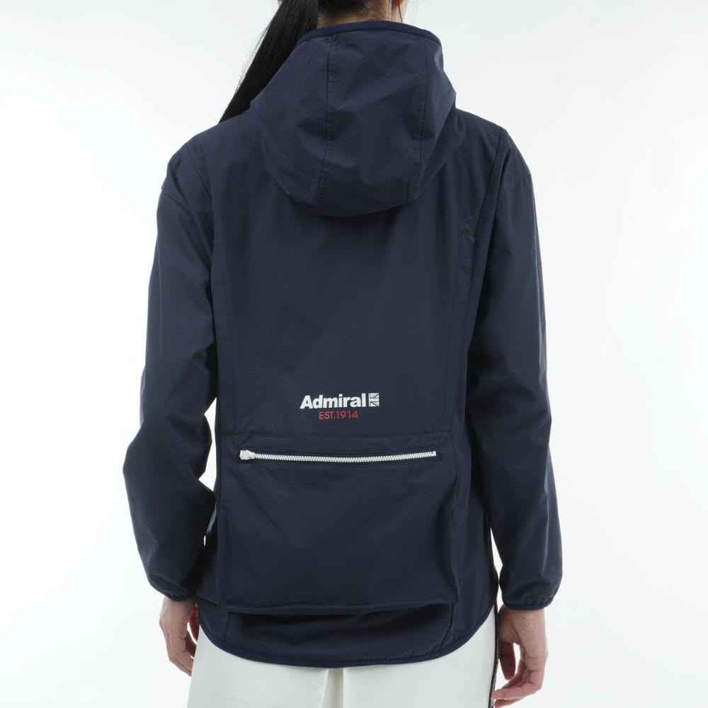 アドミラル ゴルフ（Admiral GOLF）（レディース）ゴルフウェア アウター 撥水 パッカブル ストレッチアノラック ADLA407-NVY