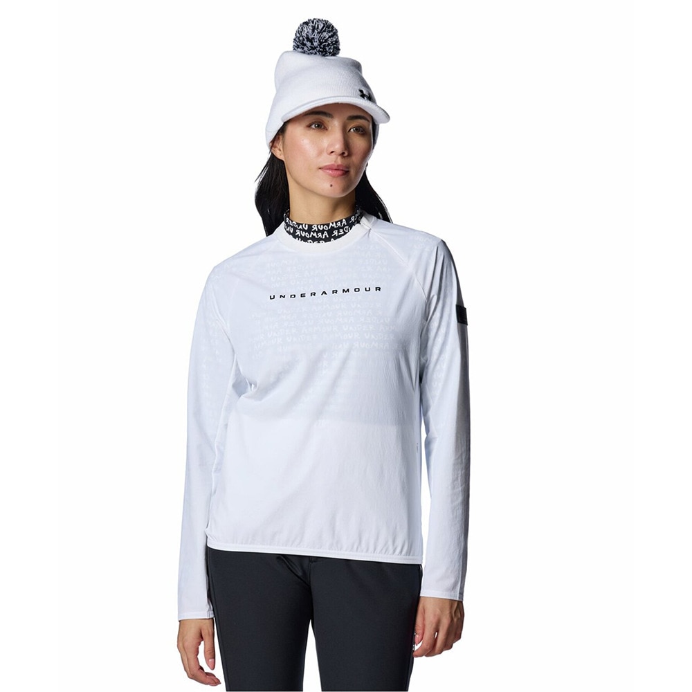 アンダーアーマー（UNDER ARMOUR）（レディース）ゴルフウェア アウター 撥水 DriveWindプルオーバージャケット 1388342 100