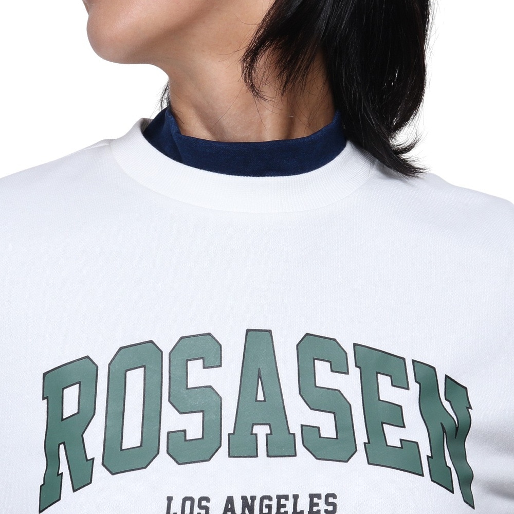 ROSASEN（レディース）ゴルフウェア 長袖スウェット A-Line エアースルー プルオーバー 048-32912-004