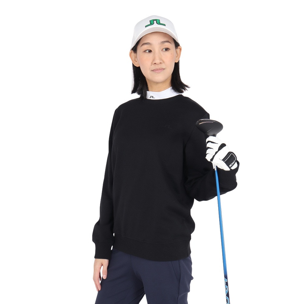 J.LINDEBERG（レディース）ゴルフウェア アウター Alpha スウェット クルーネックシャツ 072-32916-019