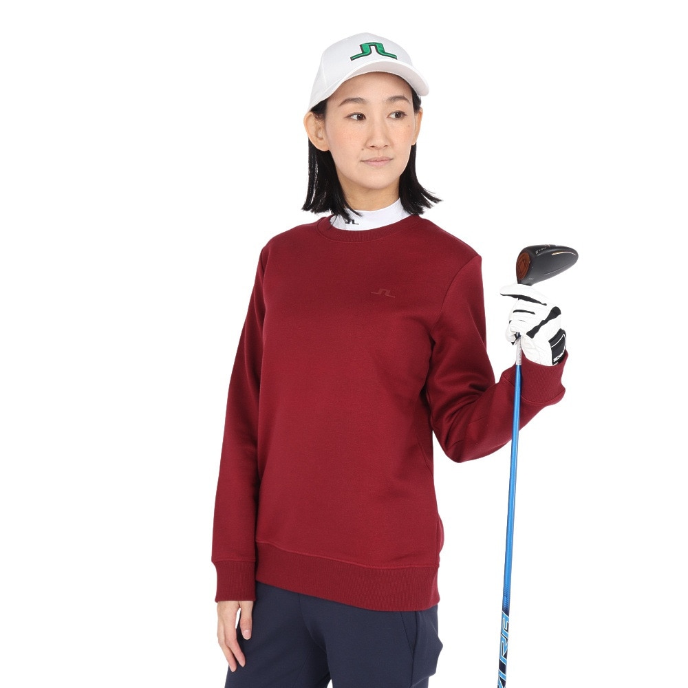 J.LINDEBERG（レディース）ゴルフウェア アウター Alpha スウェット クルーネックシャツ 072-32916-068