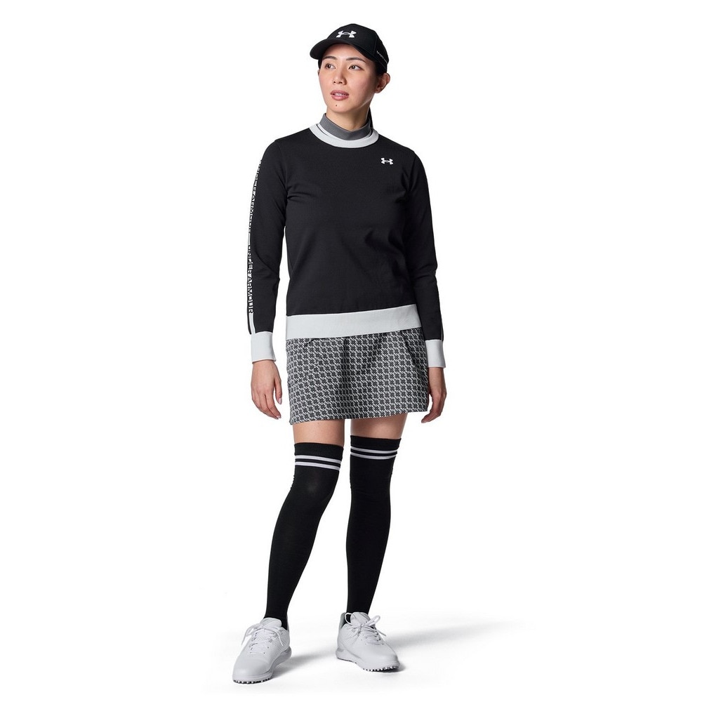 アンダーアーマー（UNDER ARMOUR）（レディース）ゴルフウェア ドライブ ロゴ ジャカード 長袖セーター 6001610 001