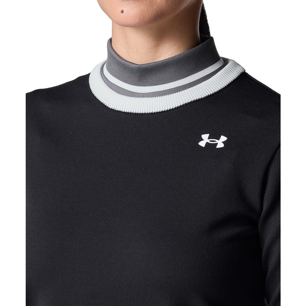 アンダーアーマー（UNDER ARMOUR）（レディース）ゴルフウェア ドライブ ロゴ ジャカード 長袖セーター 6001610 001