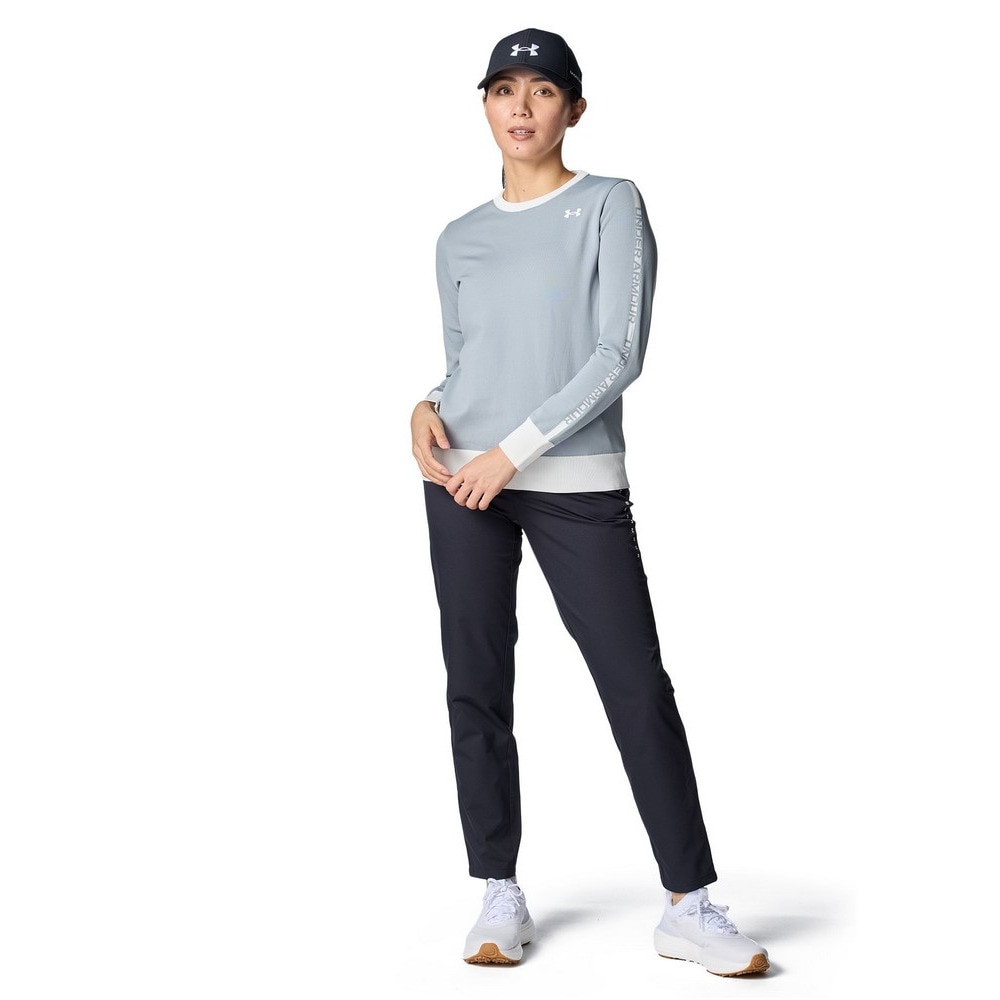 アンダーアーマー（UNDER ARMOUR）（レディース）ゴルフウェア ドライブ ロゴ ジャカード 長袖セーター 6001610 035