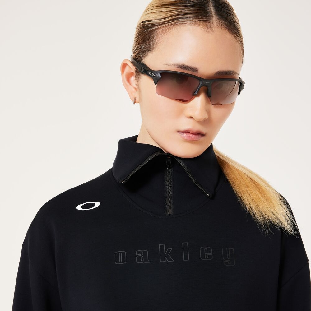 オークリー（OAKLEY）（レディース）ゴルフウェア アウター 吸汗速乾 ELEVATE FLC ハーフジップミドラー FOA500838-02E
