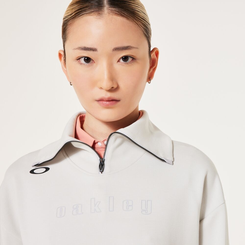 オークリー（OAKLEY）（レディース）ゴルフウェア アウター 吸汗速乾 ELEVATE FLC ハーフジップミドラー FOA500838-26C