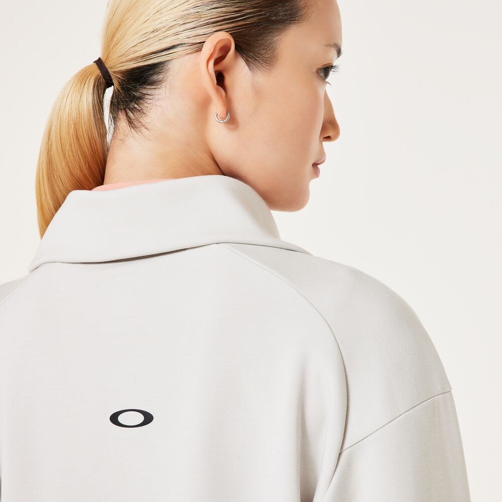 オークリー（OAKLEY）（レディース）ゴルフウェア アウター 吸汗速乾 ELEVATE FLC ハーフジップミドラー FOA500838-26C