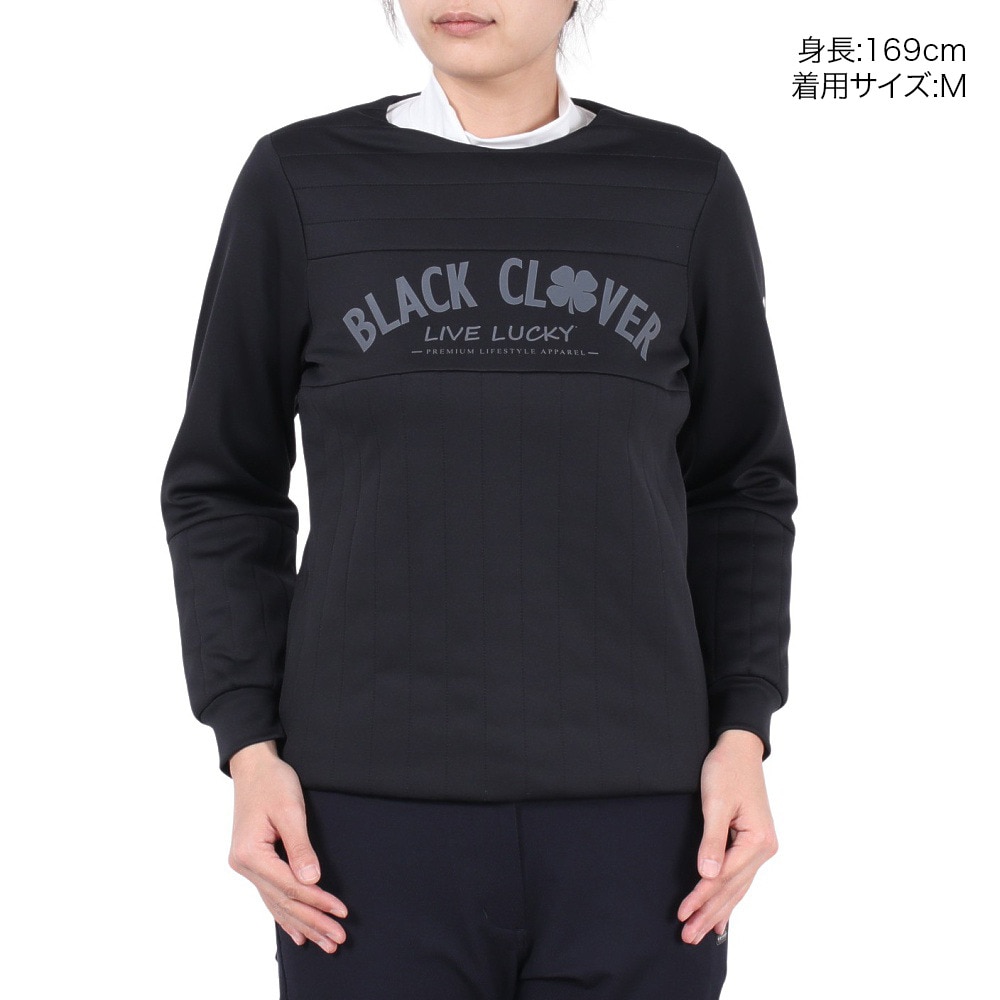 ブラッククローバー（Black Clover）（レディース）ゴルフウェア アウター キルティングウィンド プルオーバージャケット BA5QUY12 BLK
