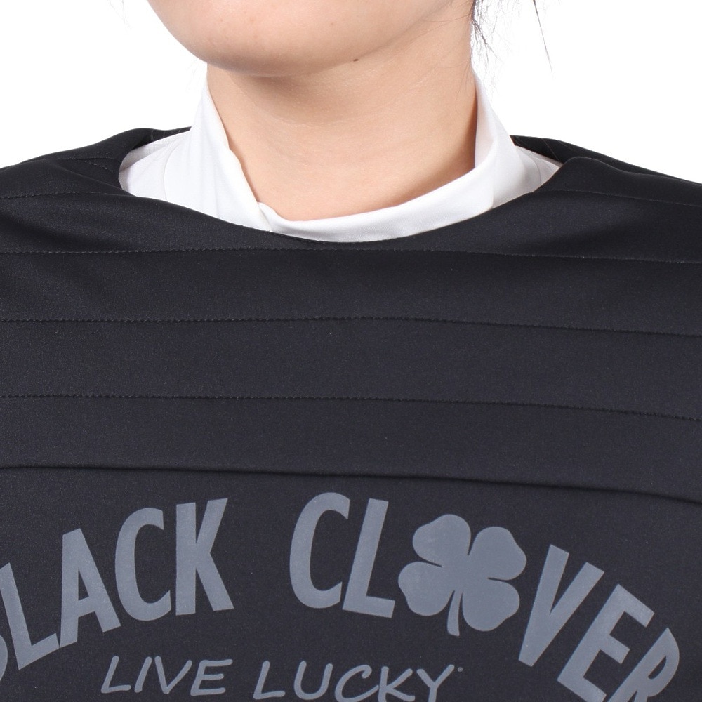 ブラッククローバー（Black Clover）（レディース）ゴルフウェア アウター キルティングウィンド プルオーバージャケット BA5QUY12 BLK