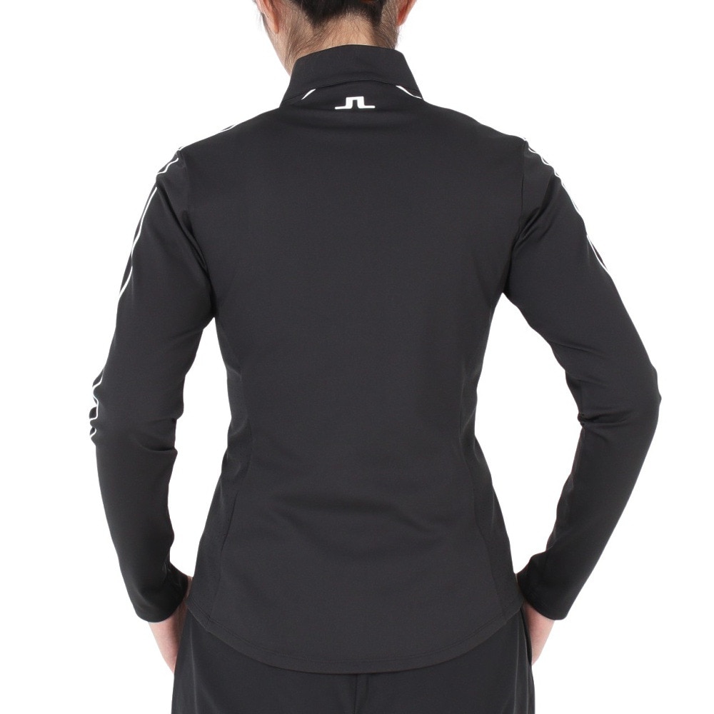 J.LINDEBERG（レディース）ゴルフウェア Adiola Quarter ハーフジップ長袖シャツ 072-33110-019
