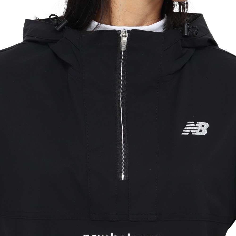 ニューバランス（new balance）（レディース）ゴルフウェア アウター 半袖 ハーフジップ プルオーバー フーディー 012-5121501-010