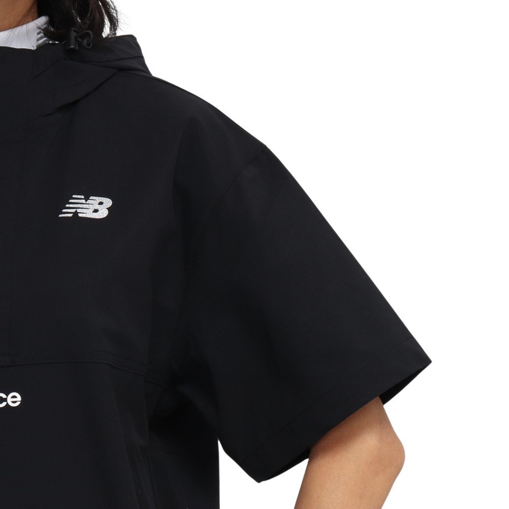ニューバランス（new balance）（レディース）ゴルフウェア アウター 半袖 ハーフジップ プルオーバー フーディー 012-5121501-010