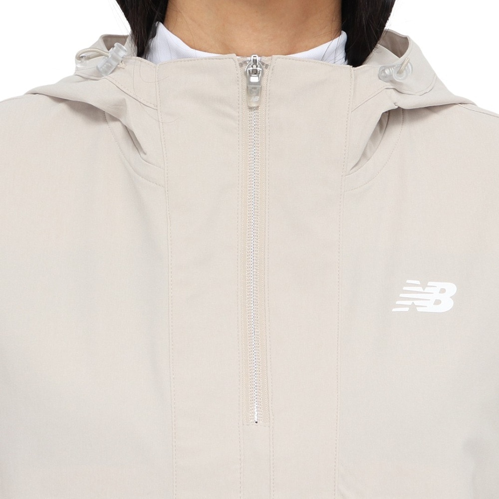 ニューバランス（new balance）（レディース）ゴルフウェア アウター 半袖 ハーフジップ プルオーバー フーディー 012-5121501-041