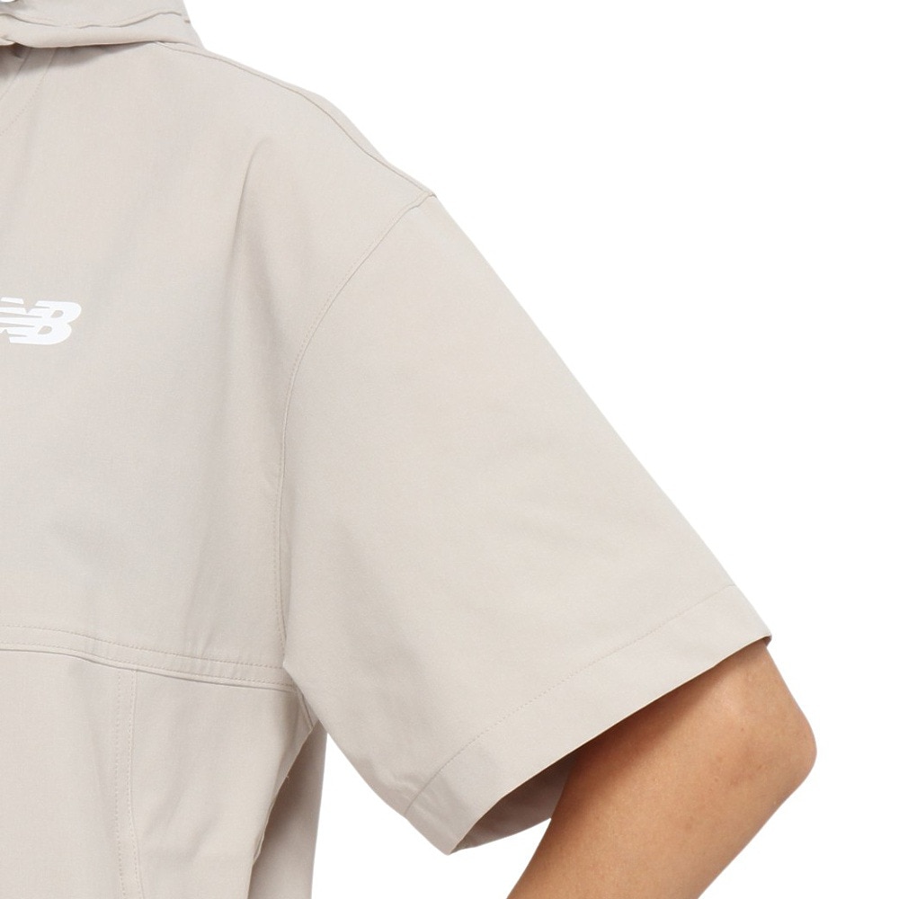 ニューバランス（new balance）（レディース）ゴルフウェア アウター 半袖 ハーフジップ プルオーバー フーディー 012-5121501-041