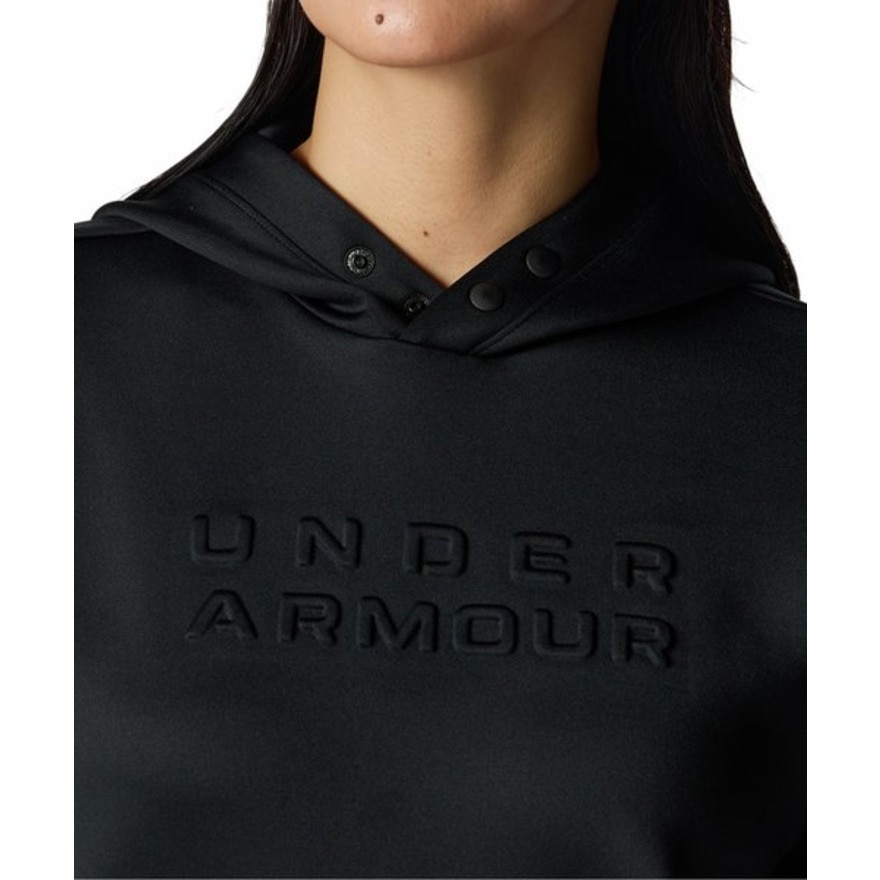 アンダーアーマー（UNDER ARMOUR）（レディース）ゴルフウェア ドライブ ワードマーク ロングスリーブ フーディー 6008802 001