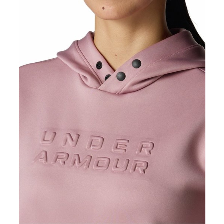 アンダーアーマー（UNDER ARMOUR）（レディース）ゴルフウェア ドライブ ワードマーク ロングスリーブ フーディー 6008802 673