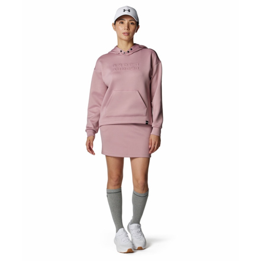 アンダーアーマー（UNDER ARMOUR）（レディース）ゴルフウェア ドライブ ワードマーク ロングスリーブ フーディー 6008802 673