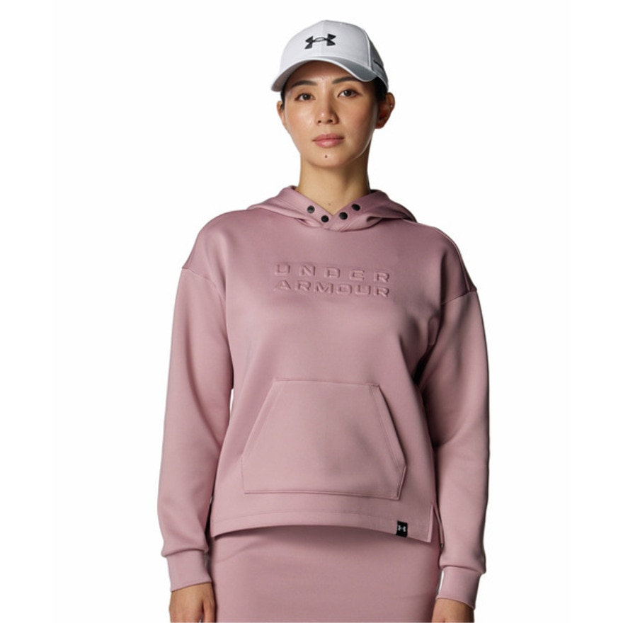 アンダーアーマー（UNDER ARMOUR）（レディース）ゴルフウェア ドライブ ワードマーク ロングスリーブ フーディー 6008802 673
