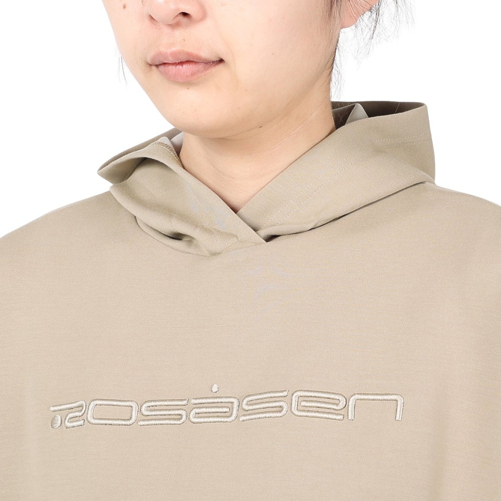 ROSASEN（レディース）ゴルフウェア アウター 軽量 パーカー A-Line 半袖フーディ 048-21343-052