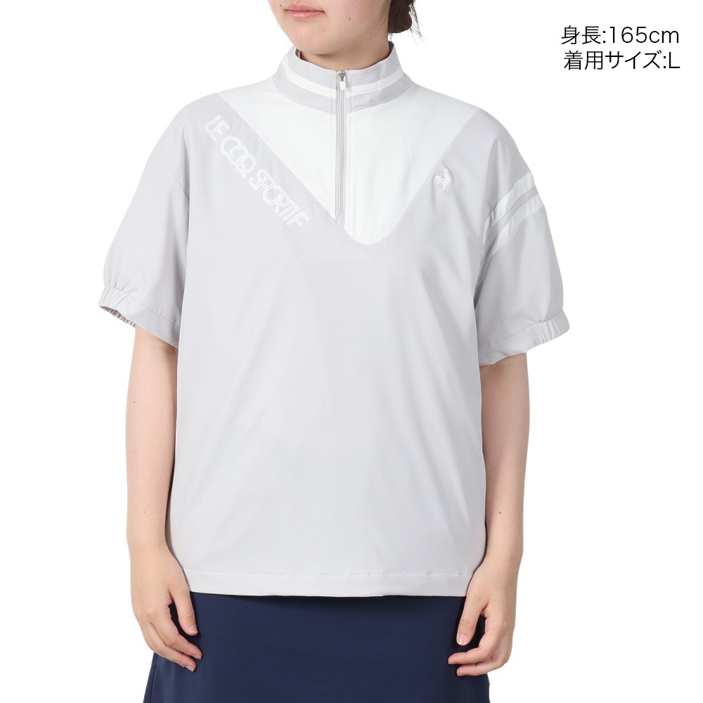 ルコックスポルティフ（lecoqsportif）（レディース）ゴルフウェア 半袖ブルゾン LG5SWB01L GY00