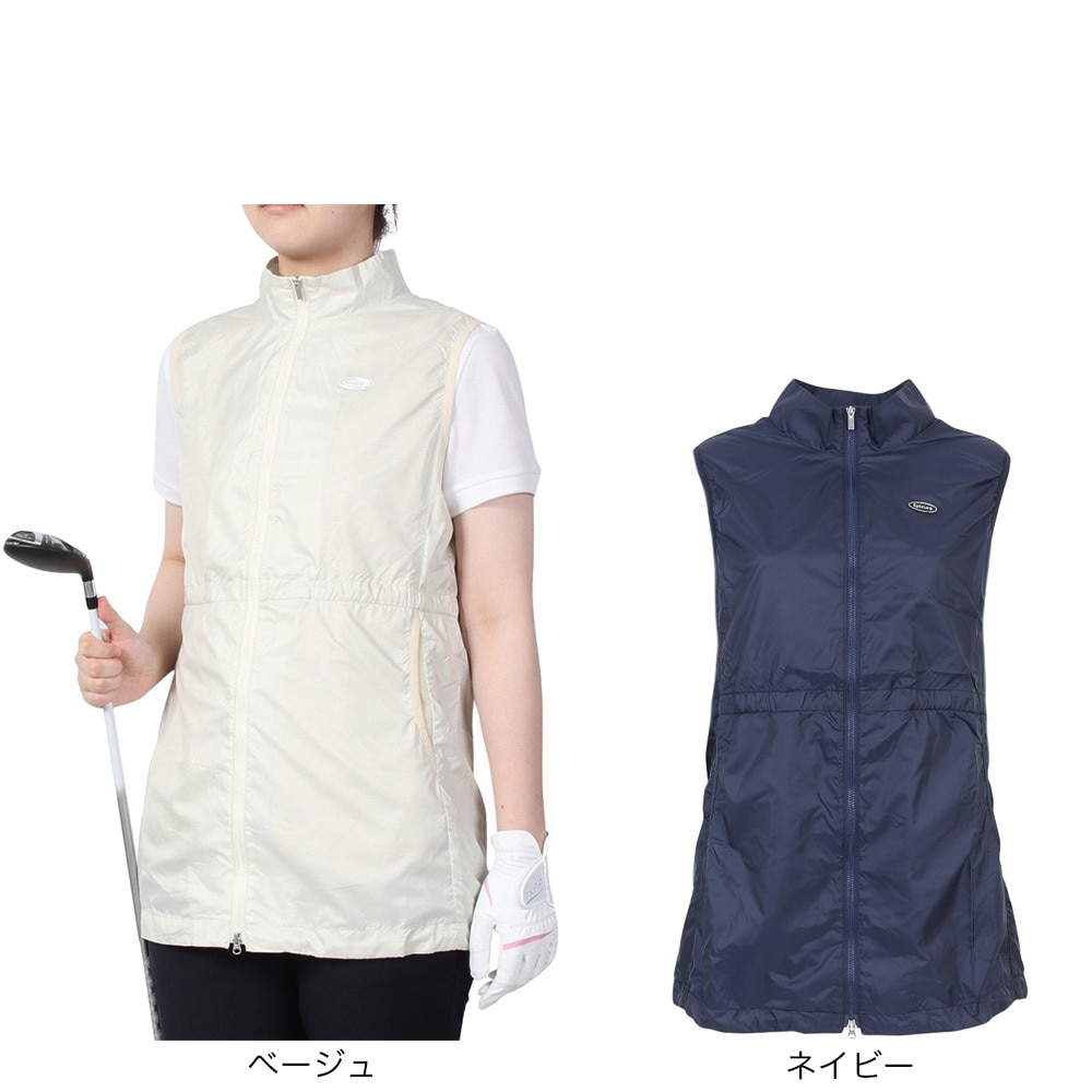 エピキュール（epicure）（レディース）ゴルフウェア アウター 吸水 速乾 防風 放電 撥水・軽量ベスト 155-46370-098