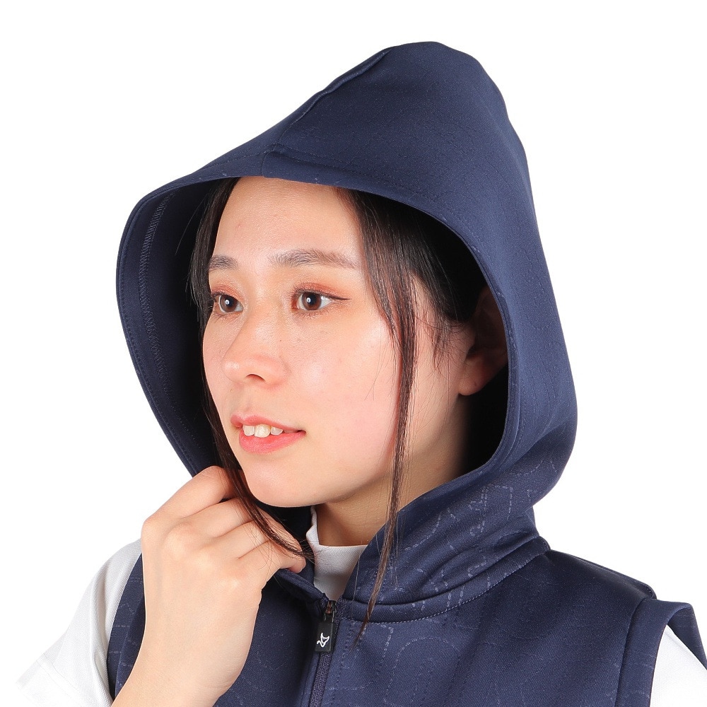 クランク（CLUNK）（レディース）ゴルフウェア アウター 軽量 ジップアップベスト CL5RUK07 NVY