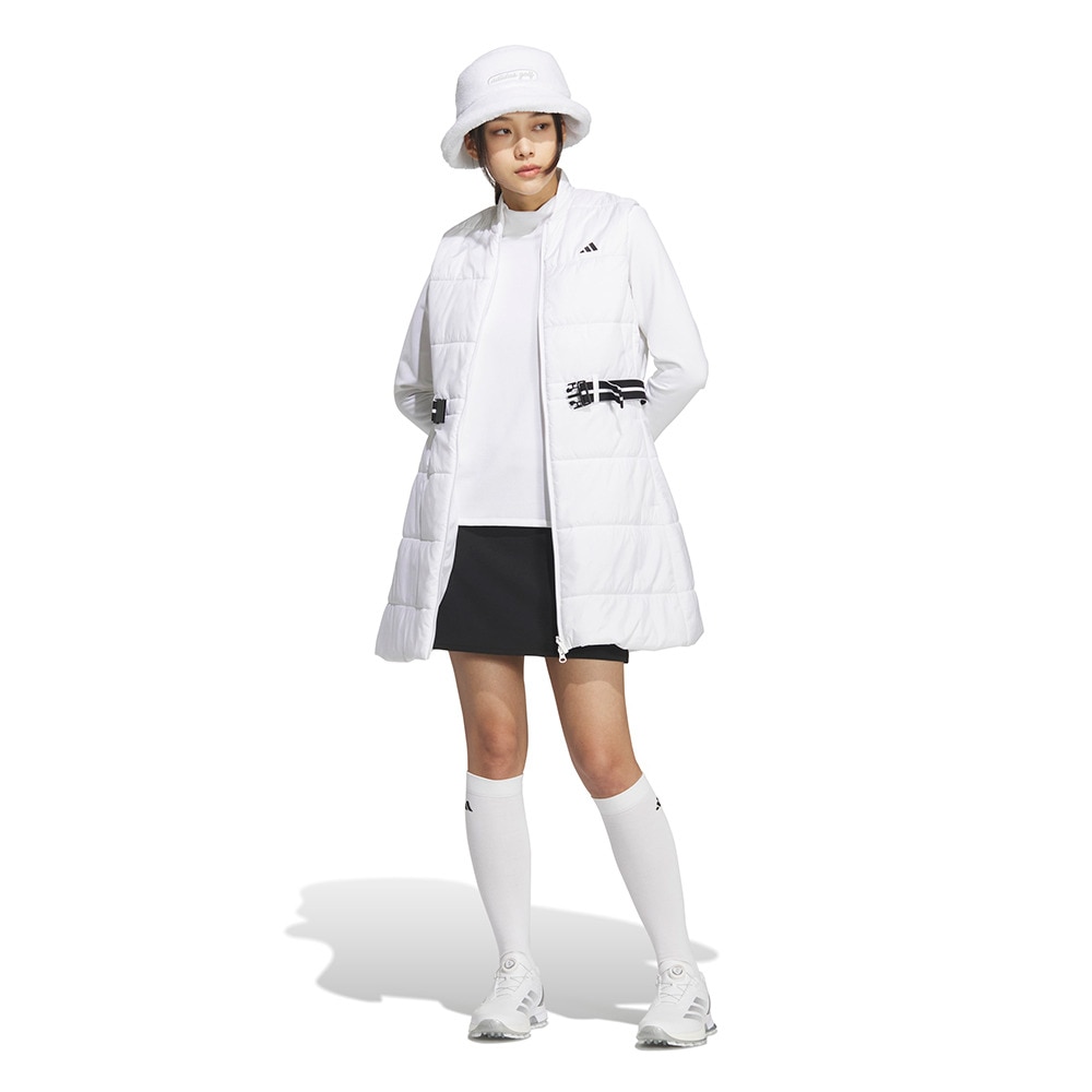 アディダス（adidas）（レディース）ゴルフウェア W．R フルジップ ロングベスト JWK17-JM3019 W