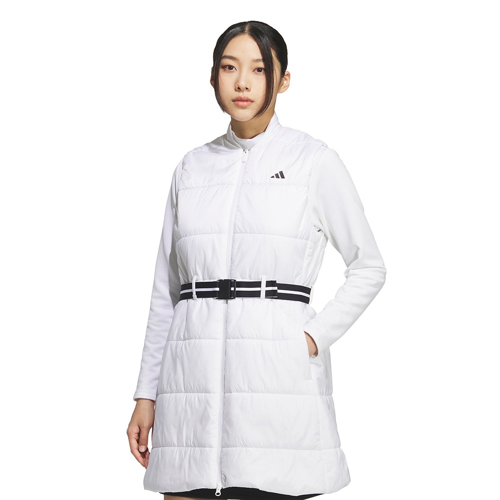 アディダス（adidas）（レディース）ゴルフウェア W．R フルジップ ロングベスト JWK17-JM3019 W