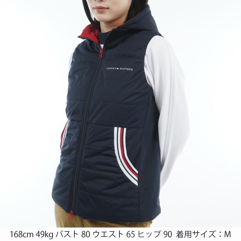 トミー ヒルフィガー ゴルフ（TOMMY HILFIGER GOLF）（レディース）ゴルフウェア 中綿 キルトベスト THLA581-NVY