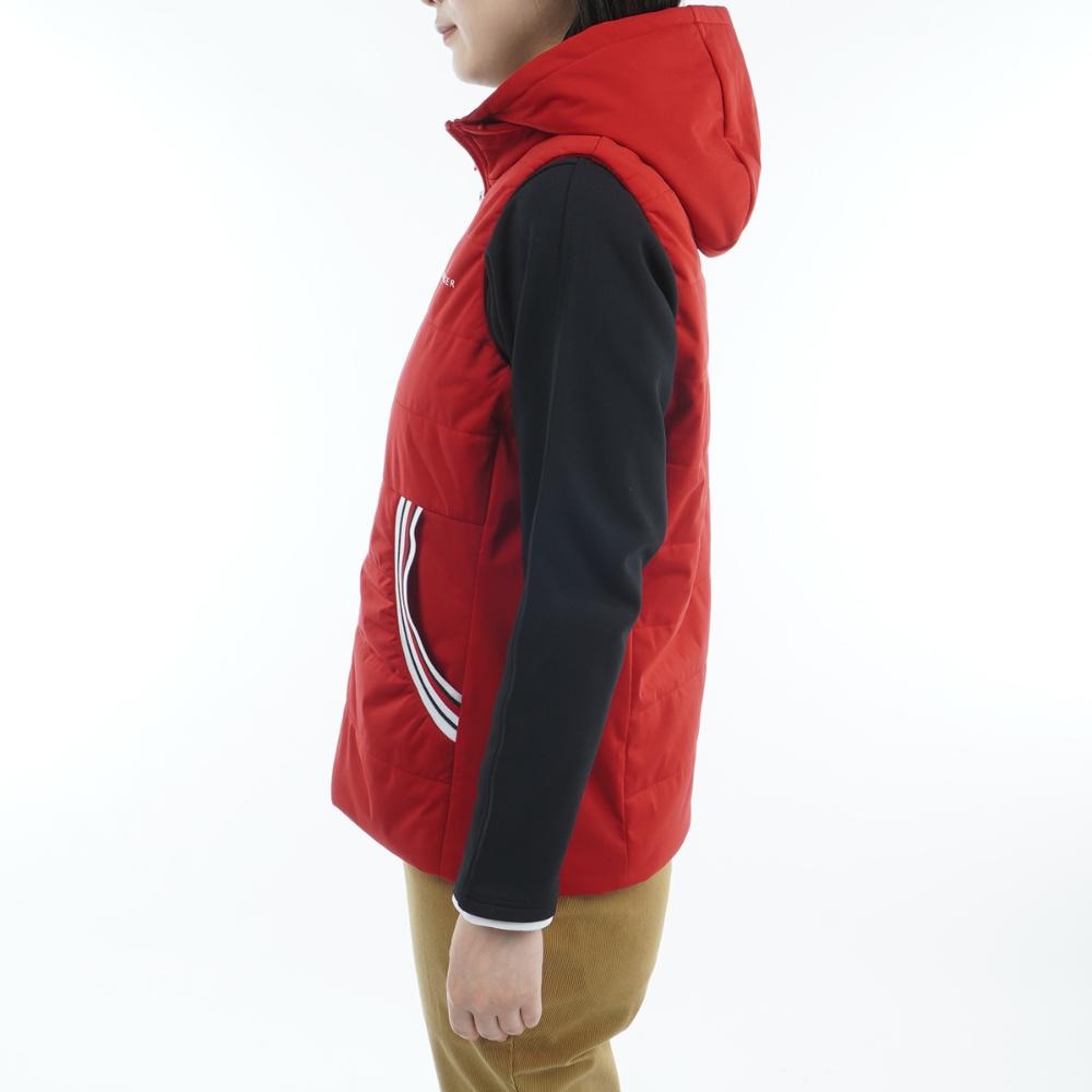 トミー ヒルフィガー ゴルフ（TOMMY HILFIGER GOLF）（レディース）ゴルフウェア 中綿 キルトベスト THLA581-RED