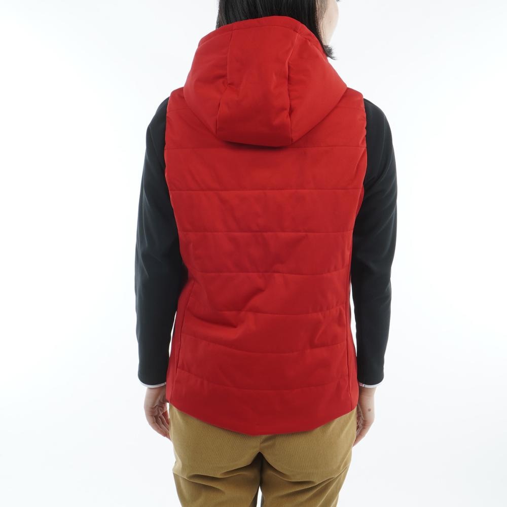 トミー ヒルフィガー ゴルフ（TOMMY HILFIGER GOLF）（レディース）ゴルフウェア 中綿 キルトベスト THLA581-RED