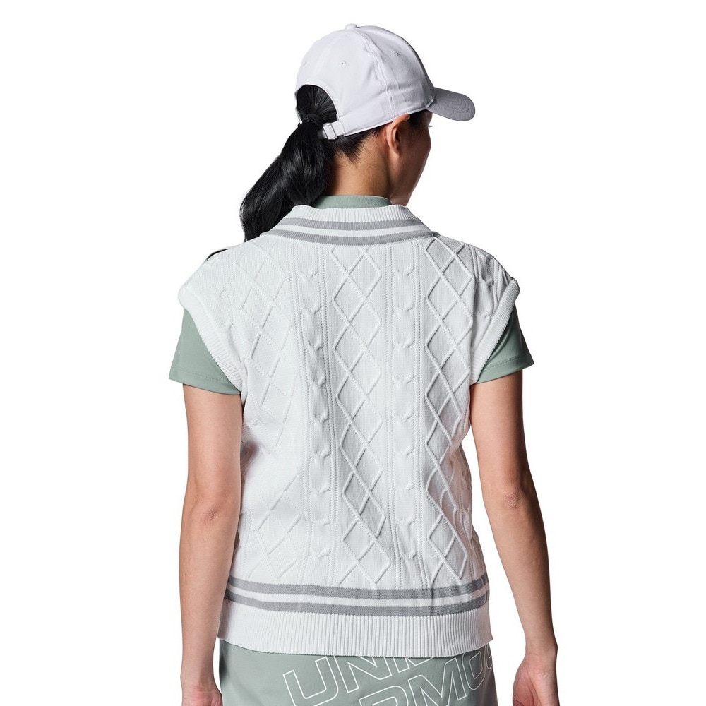 アンダーアーマー（UNDER ARMOUR）（レディース）ゴルフウェア ドライブ Vネック セーター ベスト 6001609 100
