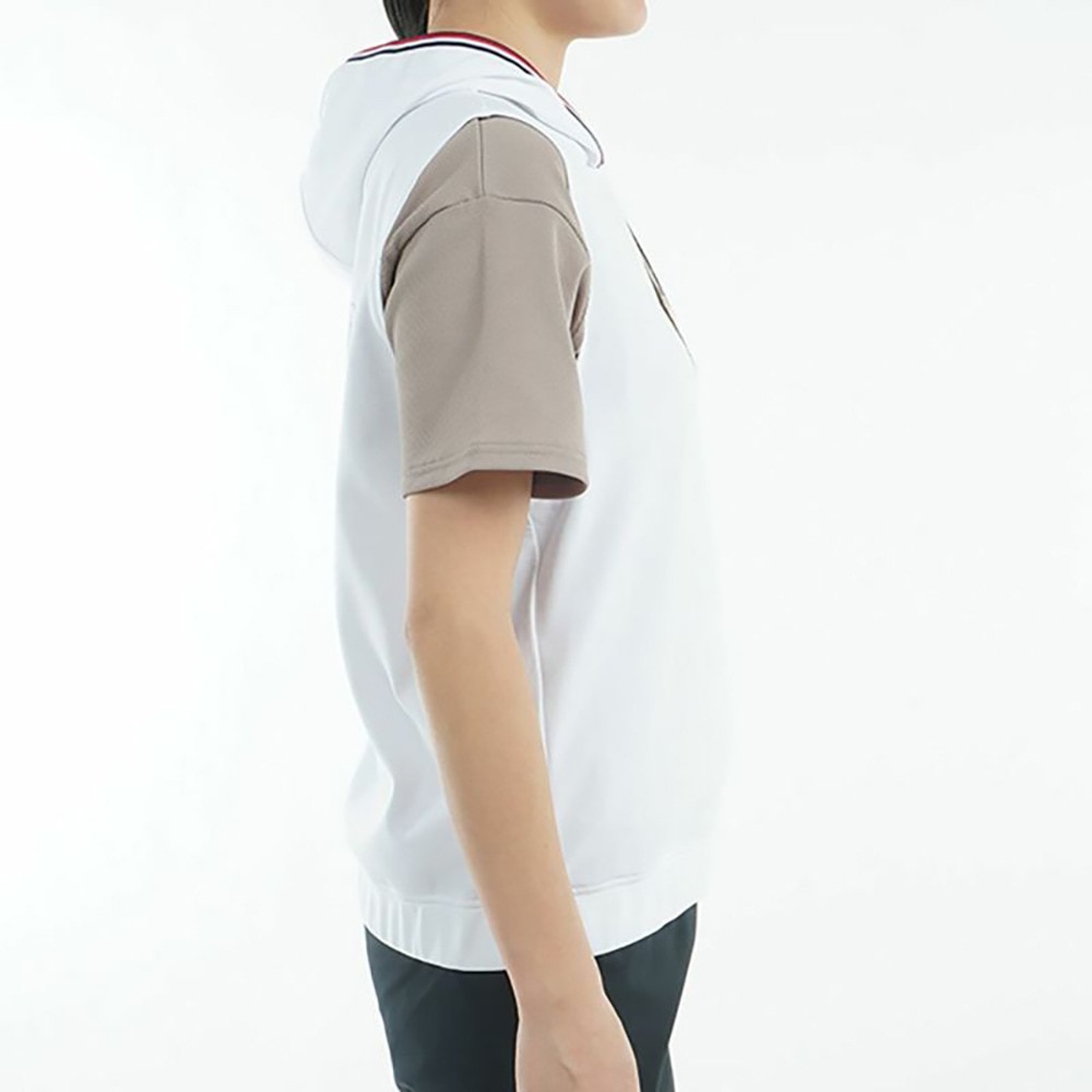 トミー ヒルフィガー ゴルフ（TOMMY HILFIGER GOLF）（レディース）ゴルフウェア バックロゴ フーディーベスト THLA502-WHT