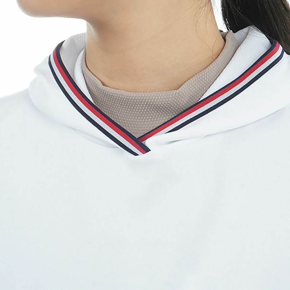 トミー ヒルフィガー ゴルフ（TOMMY HILFIGER GOLF）（レディース）ゴルフウェア バックロゴ フーディーベスト THLA502-WHT