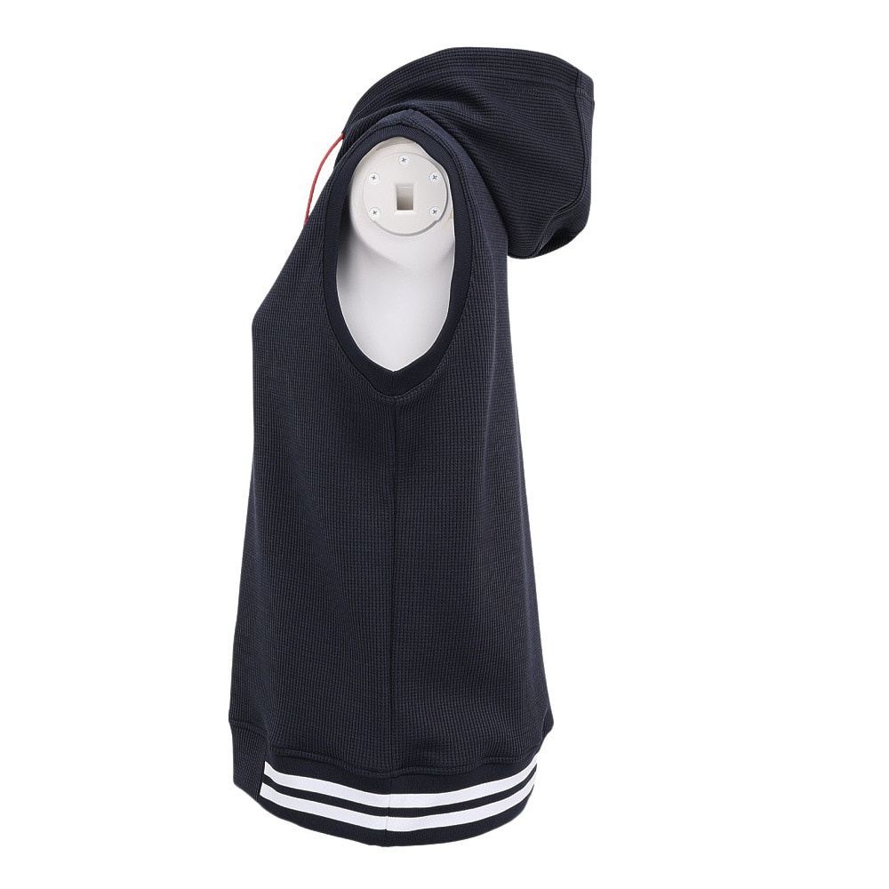 トミー ヒルフィガー ゴルフ（TOMMY HILFIGER GOLF）（レディース）ゴルフウェア ワッフルスウェットフーディーベスト THLA551-NVY