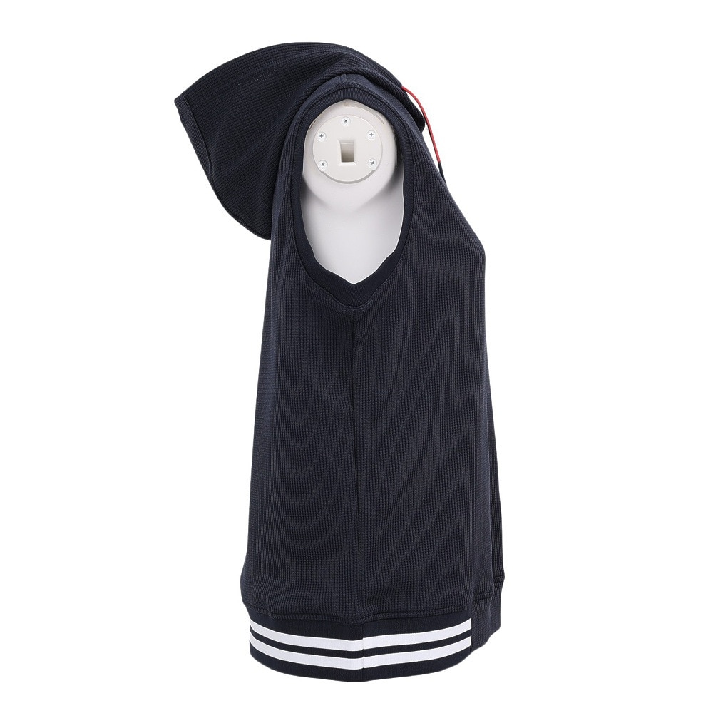 トミー ヒルフィガー ゴルフ（TOMMY HILFIGER GOLF）（レディース）ゴルフウェア ワッフルスウェットフーディーベスト THLA551-NVY