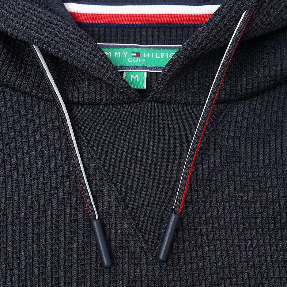 トミー ヒルフィガー ゴルフ（TOMMY HILFIGER GOLF）（レディース）ゴルフウェア ワッフルスウェットフーディーベスト THLA551-NVY