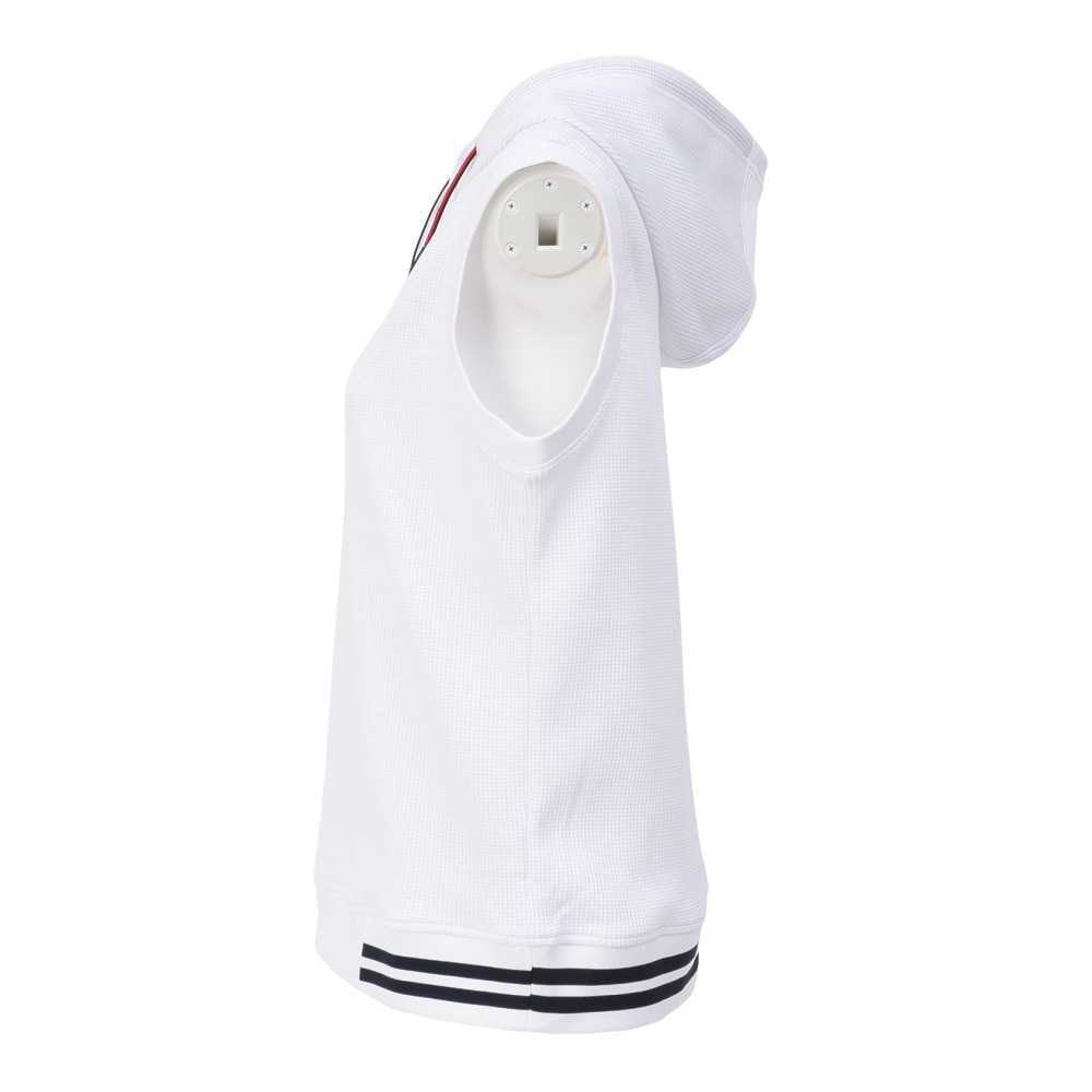 トミー ヒルフィガー ゴルフ（TOMMY HILFIGER GOLF）（レディース）ゴルフウェア ワッフルスウェットフーディーベスト THLA551-WHT