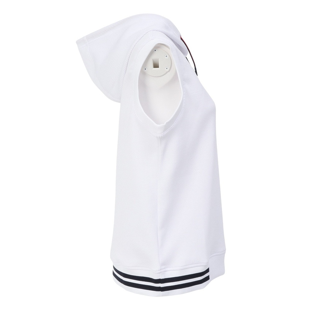 トミー ヒルフィガー ゴルフ（TOMMY HILFIGER GOLF）（レディース）ゴルフウェア ワッフルスウェットフーディーベスト THLA551-WHT