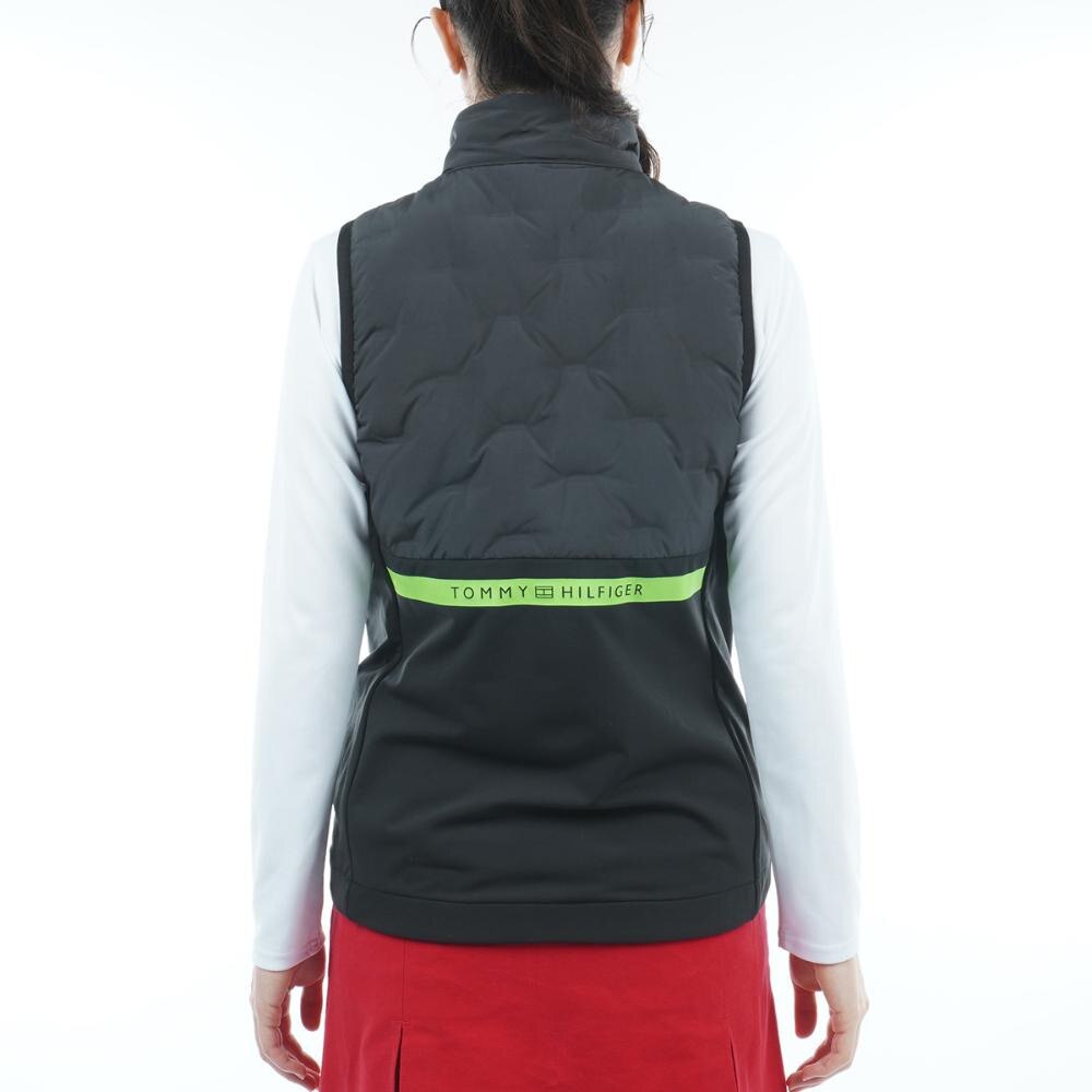 トミー ヒルフィガー ゴルフ（TOMMY HILFIGER GOLF）（レディース）ゴルフウェア アウター ハイブリット ダウンベスト THLA244-BLK★★★