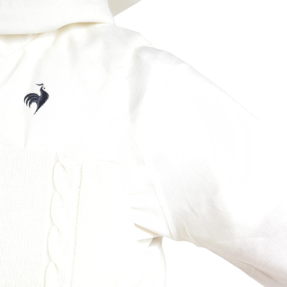 ルコックスポルティフ（lecoqsportif）（レディース）ゴルフウェア アウター 防風 中わたニットベスト QGWWJK50 WH00