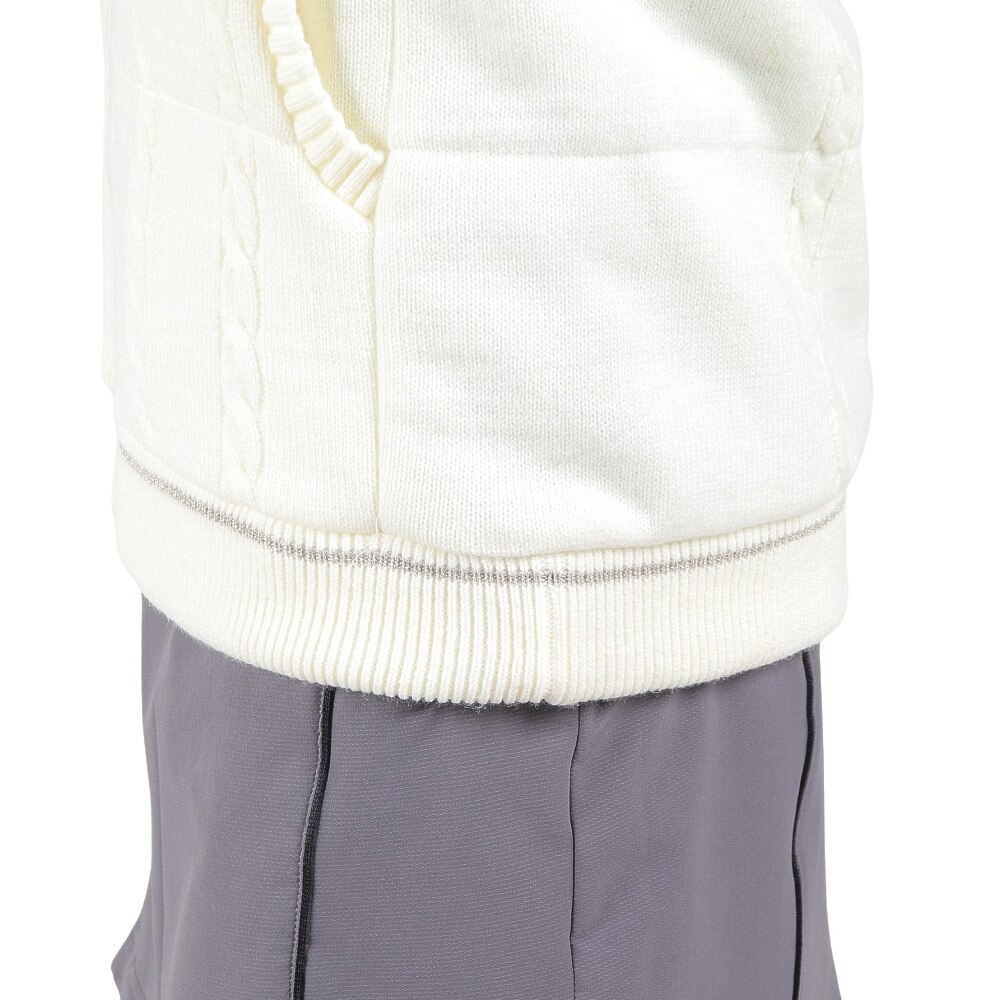 ルコックスポルティフ（lecoqsportif）（レディース）ゴルフウェア アウター 防風 中わたニットベスト QGWWJK50 WH00